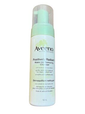 (1) Aveeno Positively Radiant Makeup Removing Cleanser 5.47oz, New- Discontinued